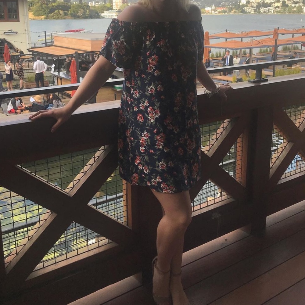 Off the shoulder floral dress